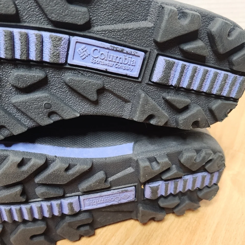 Columbia Bugabarn Jr Grey Suede Kids Snow Winter Boots Size 4